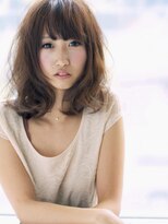 ヘアスタイル　ふんわりミルクボブ