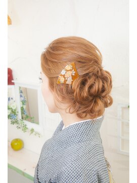 フランベアー(Franc Bear) お着物☆ルーズな下めのアップ