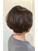 前下がりショートボブスタイル