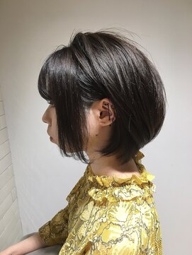 エイト 溝の口店(EIGHT) EIGHT溝の口】お客様スタイル_デザインカラー切りっぱなしボブ