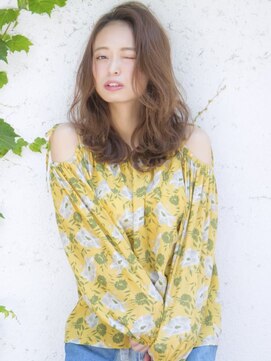 ロンドプランタン 恵比寿(Lond Printemps) 【ロンド恵比寿店】大人かわいい耳かけ毛先パーマふわミディ