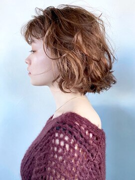 アイティー バイ アルバム 中野店(IT by ALBUM) ニュアンスボブ_エアリーミディショートパーマ_ba314141