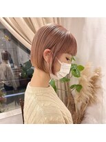 マウロア(MAULOA)&nbsp;ミルキーベージュにミニボブ　　　”浅田昌宏”