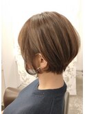 ☆前下がりショート×オリーブベージュ☆神戸垂水須磨人気