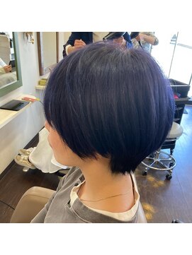 ミュウ(Private hair salon Miu) マッシュショート【アメジストカラー】