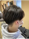 センター分けマッシュ