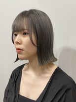 ヘアアンドメイク スタジオ ミムロ(HAIR&MAKE STUDIO MIMURO) パツっとしたラインが可愛い、パツっとぼ