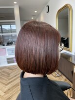 アゲート(agete)&nbsp;フューシャピンク/ピンクベージュ/ミニボブ/前下がりボブ