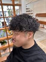 ピークスヘア(peaks hair) 波巻きパーマ マッシュパーマ ツーブロックマッシュ