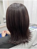 赤味消しカラー×くびれミディアム