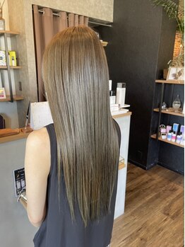 シークスヘアブラウン(SYKTH hair Brown)の写真/【徳島でも希少！】極上の髪質改善縮毛矯正「美革-BIKAKU-」導入SALON◆未だかつてない艶髪へ導く―。