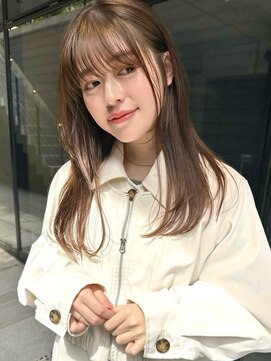 ガーデンヨコハマエスト(GARDEN YOKOHAMA est) シースルー前髪　セミロング　似合わせカット　メルティカラー