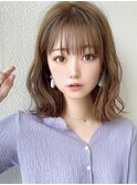 大人かわいい似合わせカット/こなれミディ/外ハネくびれヘア20代