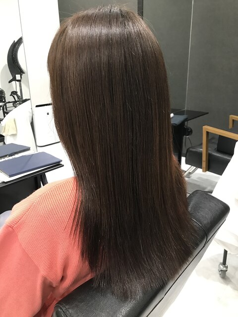 髪質改善艶カラー×ショコラブラウン