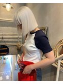 ホワイトブロンド×ボブ