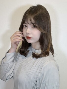 レヴィア(REVIA) レディースミディアムスタイルおくれ毛韓国風