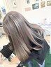 全頭ハイブリーチ＋カラー＋3stepトリートメント