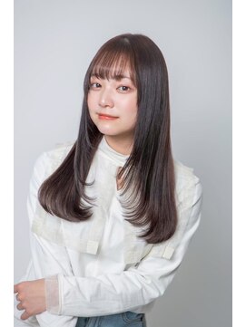 ルフュージュ バイ プロデュース 相模大野店(Refuge by Produce) チョコレートブラウン/レイヤーカット/ストレートロング