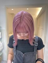 ベレーザ 渋谷神南(Beleza)&nbsp;14134ブリーチ＆ダブルカラーハイトーンラベンダーピンクボブ