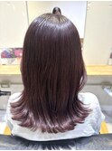 小辻　ピンクラベンダー×イルミナ　くびれヘア　韓国風ヘア