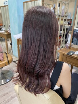 コトナ 越谷店 チェリーピンク×王道スタイル