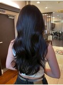 黒染めしない透明感/髪質改善×艶めく大人のナチュラルブラック
