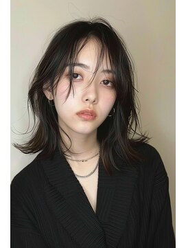 ルル(Lulu) 切りっぱなしボブ外ハネボブ