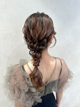 パーク(PAAQ) 【kana】編み下ろしヘア/結婚式ヘア#お呼ばれヘア#アレンジ