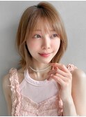 セミディ小顔カットデジタルパーマうるツヤうる艶髪モテ髪