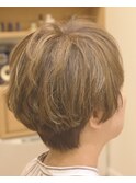ハイライトとローライトをミックスして3色に仕上げたソメ☆スペ