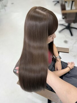 ハピネス 梅田茶屋町店(HAPPINESS) 韓国風/レイヤーカット/顔周り/顔まわり/髪質改善/ベージュ