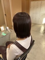 ジジ インターパーク 宇都宮(Gigi)&nbsp;切りっぱなしボブ/ボブヘア/カシスブラウン/ボルドーカラー