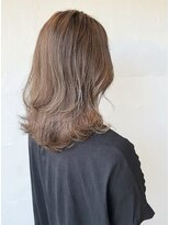 エルプラスヘアー 平尾店(L+hair)&nbsp;30代40代大人可愛いベージュブリーチなしウルフレイヤー