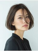 前髪長めボブ｜大人の抜け感ニュアンス