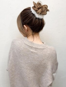セルカ 新宿(CERCA) 小川/おだんごヘアアレンジ/新宿ヘアセット