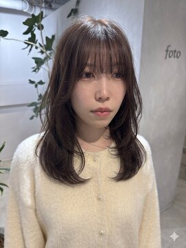 フォト 新宿(foto) ミディアムレイヤー/髪質改善/イメチェン/ベージュカラー/新宿
