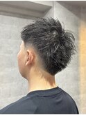 ツーブロショート×バーストフェード
