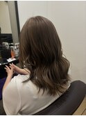 ショコラブラウン×レイヤーミディアム