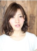 ふんわりラウンドボブ