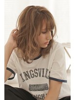 ディフィーノ 青山(DIFINO)&nbsp;外国人風ロコウェーブミディ♪リラクシー&ナチュラル♪