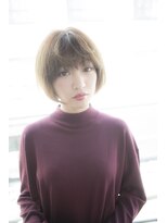 サロンドミルク 原宿(salon de MiLK)&nbsp;【salon de MiLK 原宿】ミルクティーカラー×ショートボブ