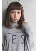#オン眉×ナチュラルストレート