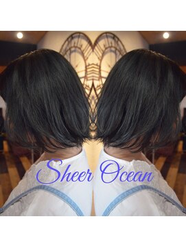 ヘアーメイク トレコローリ(hair make trecolori) 【trecolori】赤味を抑えたシアーオーシャン