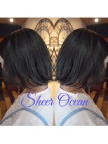 ヘアーメイク トレコローリ(hair make trecolori) 【trecolori】赤味を抑えたシアーオーシャン