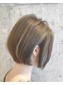 ミニボブ×前下がりショート×大人可愛い×ハイライト×西区新町
