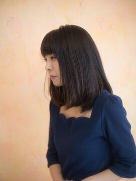 ラ ソール ヘア(La sol HAIR) 清楚な暗髪内巻きミディ