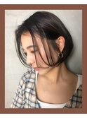 【髪質改善】スタイリッシュ　ワンレン　ボブ