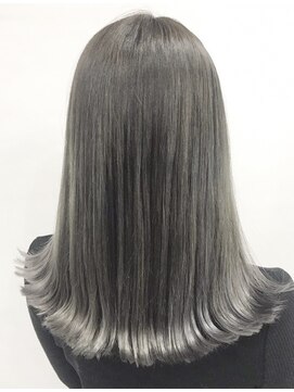 ヘアリゾート エーアイ 浅草橋店(hair resort Ai) 外ハネダークブルーグレイカラー【Ai浅草橋】