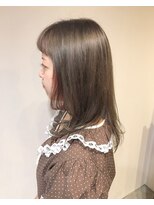 ナット(Nat)&nbsp;ダークグレージュ×インナーカラーオレンジ