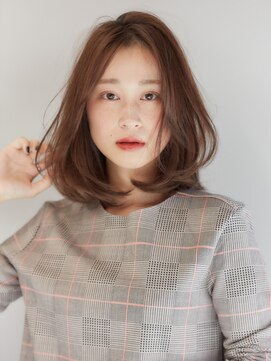 フォンズ(FONS) Aラインミディアム ロブディ/ワンカール/7トーン/20代/30代/40代